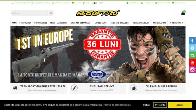 Primul Magazin de Arme Airsoft din Romania - Airsoft.Ro