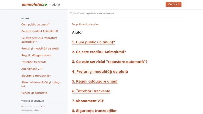 Ajutor | Animalutul.ro