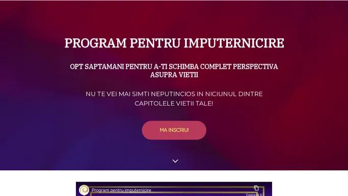 Program pentru Imputernicire