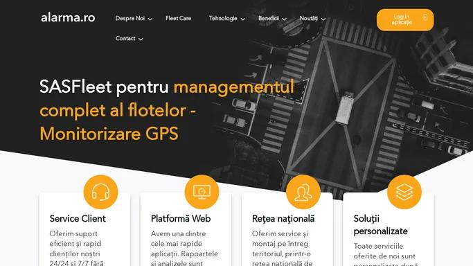 Monitorizare GPS auto - Suport 24/24 - SAS Fleet Tracking