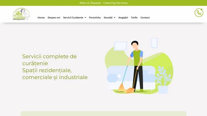 Firma de curatenie | Alba ca Zapada Cleaning Services