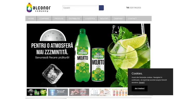 ALCONOR COMPANY: produce si imbuteliaza bauturi racoritoare carbogazoase si necarbogazoase, energizante, apa de masa, sport drink.