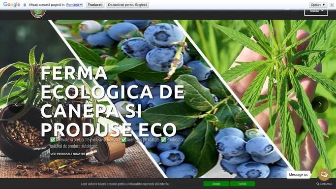 Ferma ecologica de canepa si produse eco | Alcos BioProd SRL