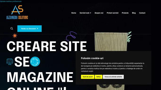 Creare Site | Servicii Magazin Online - AlexaMedia Solutions