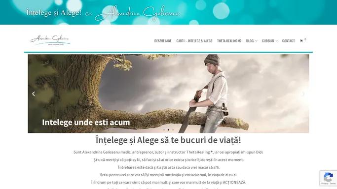 Intelege si Alege Theta Healing - Alexandrina Galiceanu