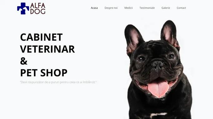 Alfa Dog — Cabinet Veterinar & Pet Shop