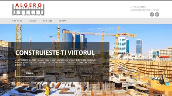 ALGERO ENGINEERING - proiectare si consultanta in geotehnica si fundatii speciale