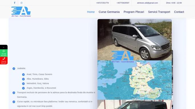 Alin Trans - Transport persoane Germania, curse zilnice de la adresa.