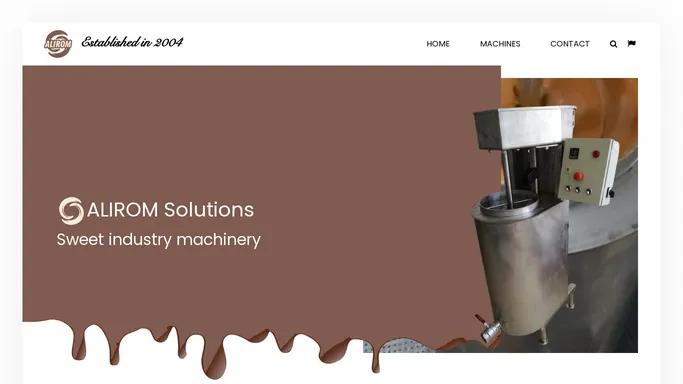 ALIROM Solutions: Sweet industry machinery