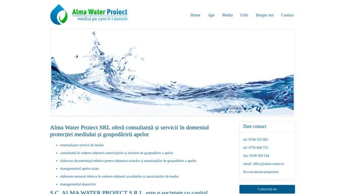 Alma Water Proiect