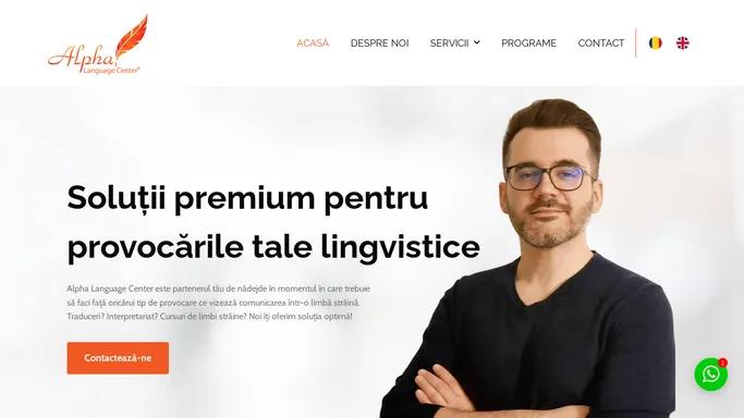 Alpha Language Center – Birou de Traduceri – Partenerul tau de nadejde in momentul in care trebuie sa faci fata oricarui tip de provocare ce vizeaza comunicarea intr-o limba straina. Traduceri? Interpretariat? Cursuri de limbi straine? Noi iti oferim solutia optima!