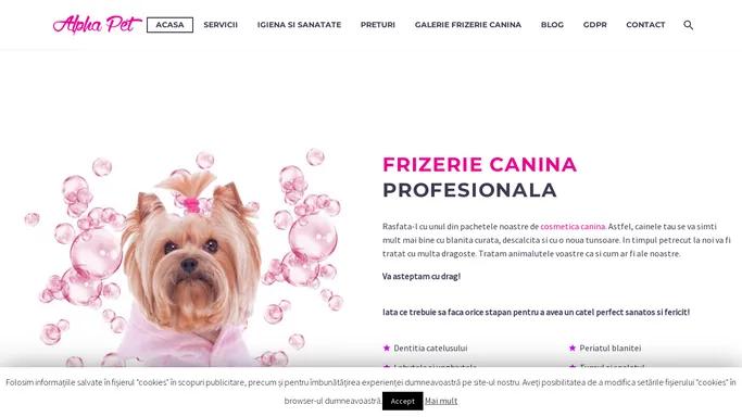 Frizerie canina Bucuresti: servicii de tuns caini si cosmetica canina