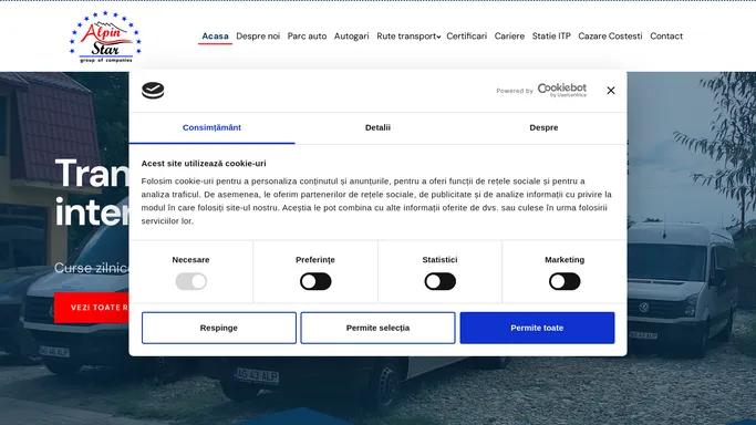 Transport persoane Alpin Star - companie de transport intern si international
