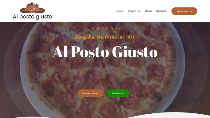 Al Posto Giusto | Restaurant Mangalia | Pizzerie | Vino si descopera o poveste despre bucataria italiana, spusa cu multa pasiune prin combinatii subtile de gusturi autentice, arome unice, rafinament si calitate a preparatelor.