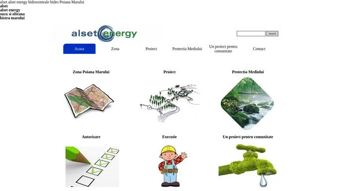 Acasa - Alset Energy - apa potabila, infrastructura energetica