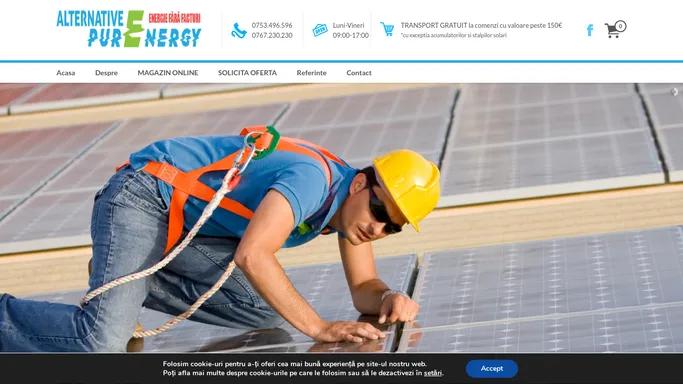 Catalog produse - Alternative Pure Energy