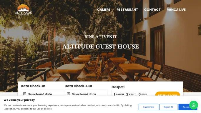 Altitude – Pensiunea Altitude Guest House Ranca | Gorj | Ski