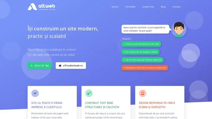 Web Design Constanta | Construim site-uri moderne | Altweb.ro