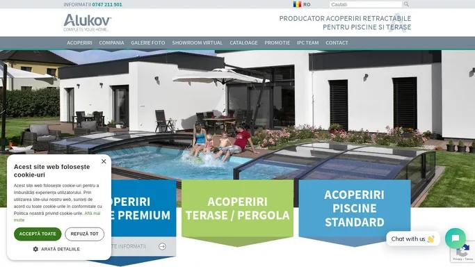 Acoperiri piscina si acoperiri terasa de la Alukov | Alukov.ro