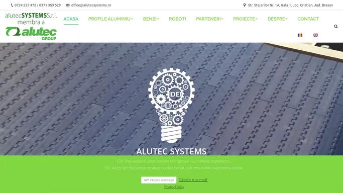 Alutec Systems – Componente si accesorii pentru echipamente industriale