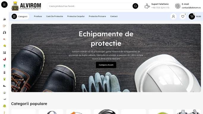 Echipamente de protectie – Alvirom