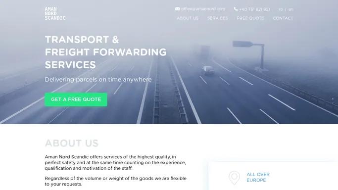 Aman Nord Scandic - TRANSPORT & FREIGHT FORWARDING SERVICES