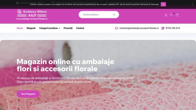 Ambalaje flori si accesorii florale • SC Andatex Ribon SRL