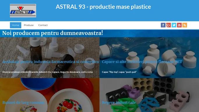 ASTRAL 93 – productie mase plastice – Productie mase plastice