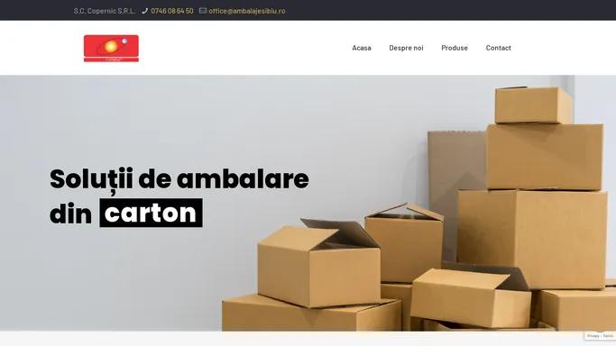 ambalajesibiu.ro – Solutii de ambalare din carton | Din anul 2000