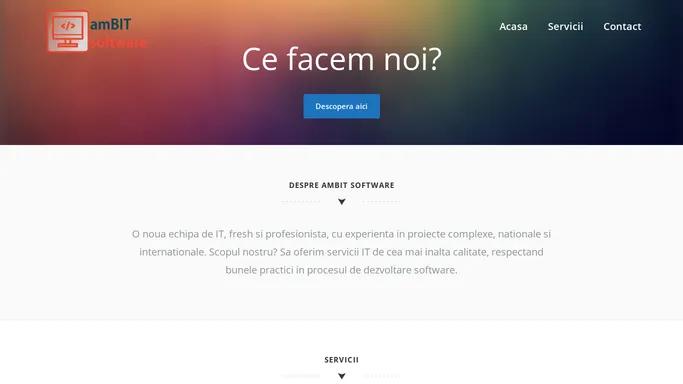 amBIT Software – Ambit Software – Servicii IT