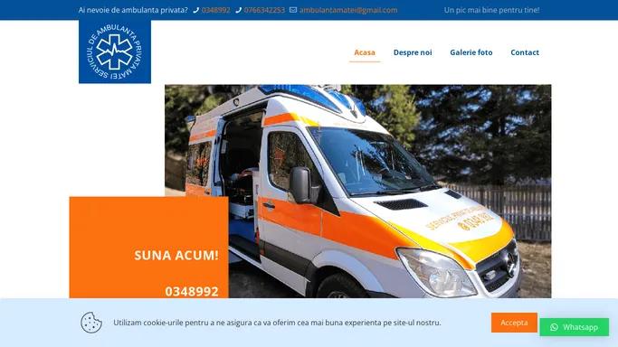 Ambulanta Matei | Serviciul de ambulanta privata Pitesti