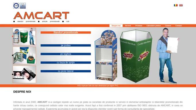 Amcart - standuri promotionale, articole promotionale, cutii