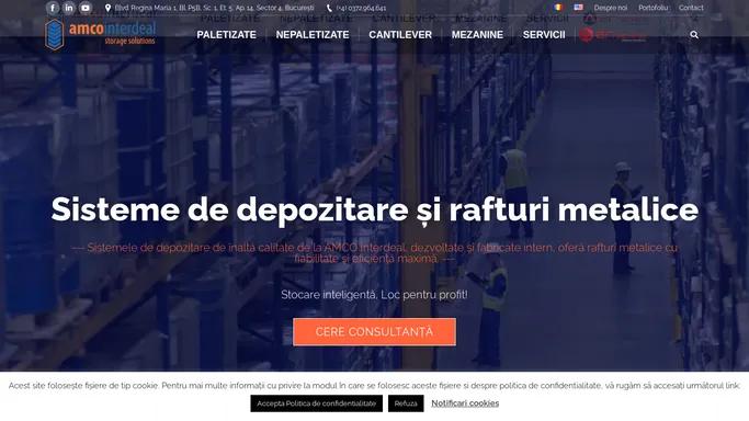 Sisteme de depozitare si Rafturi metalice » Amco Interdeal ❤️