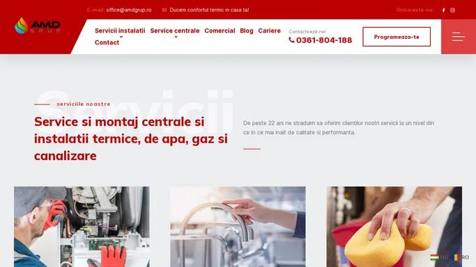 Servicii instalatii si centrale termice - AMD Grup Satu Mare