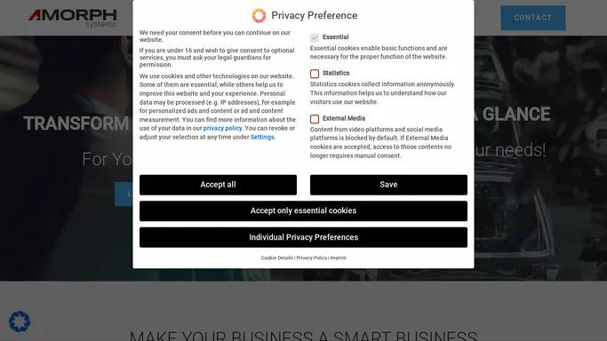 TRANSFORM DATA INTO VALUE I amorphsys.com