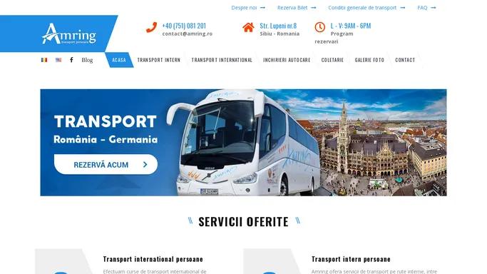 Amring – firma de transport persoane Sibiu, inchirieri autocare