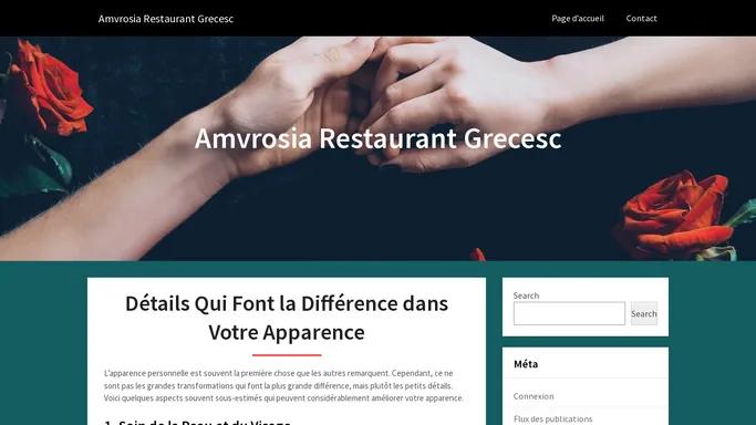 Amvrosia Restaurant Grecesc