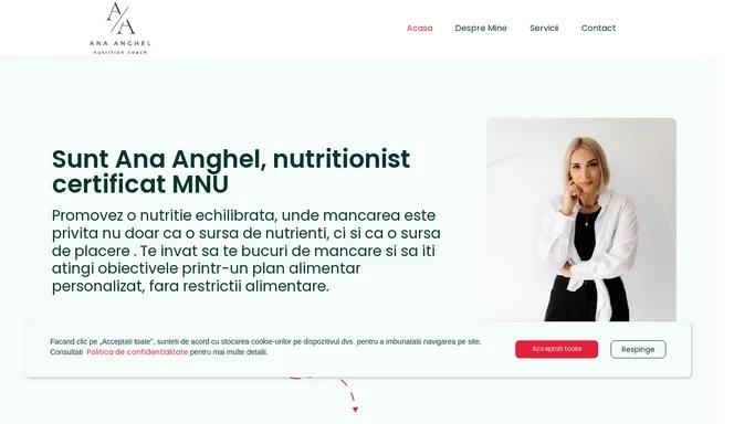 Ana Anghel Nutritionist - Consultatii Online