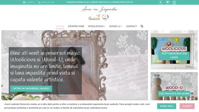 Ana ca Zapada - Universul magic Woolicious si Wood-U