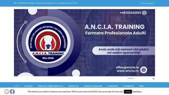 Cursuri si seminarii autorizate on-line - A.N.C.I.A. training