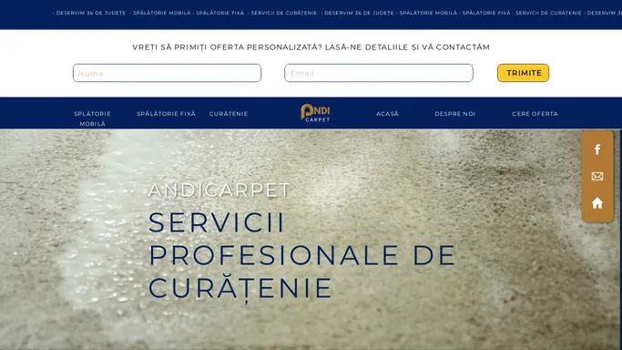 Andi Carpet - servicii de curatenie - spalatorie covoare fixa si mobila