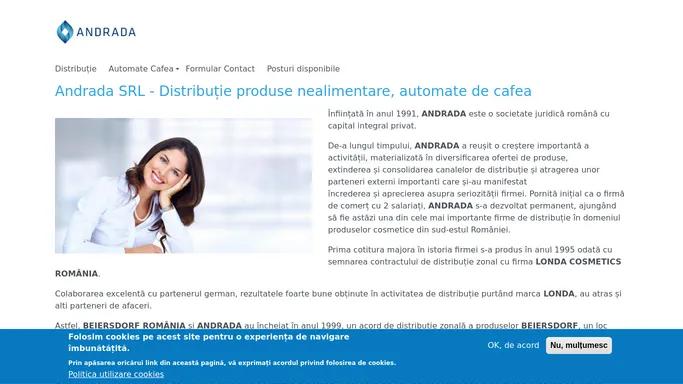 Andrada SRL - Distributie produse nealimentare, automate de cafea | Andrada.ro