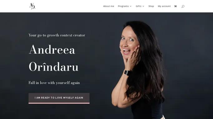 Andreea Orindaru - Coach. Trainer. Writer and Speaker