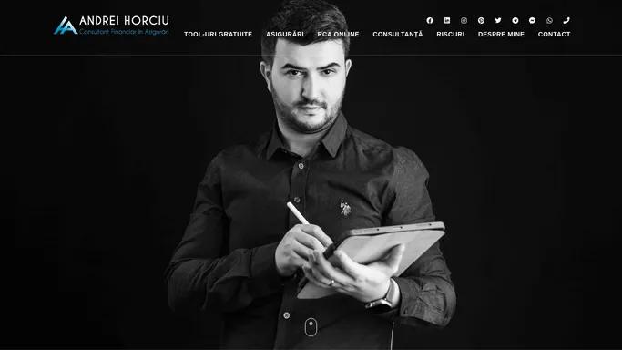 Andrei Horciu – Consultant Financiar in Asigurari – Alege un viitor sigur!