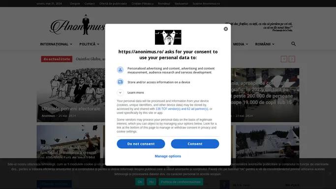 Anonimus - Suntem un portal care grupeaza articole informative