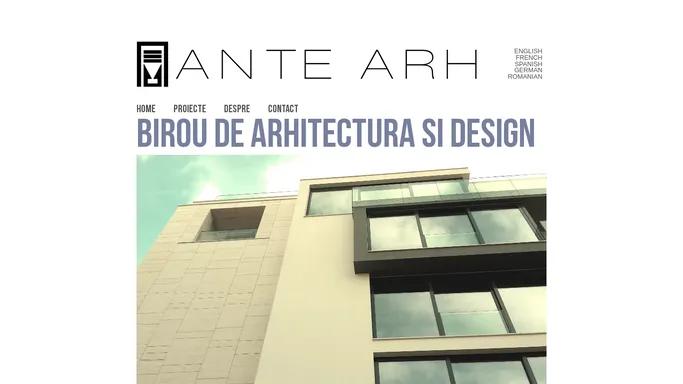 ANTE ARH cabinet arhitectura