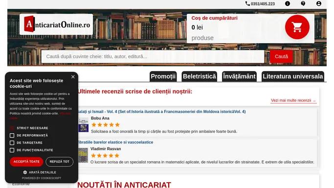 Anticariatonline.ro - Anticariat Online