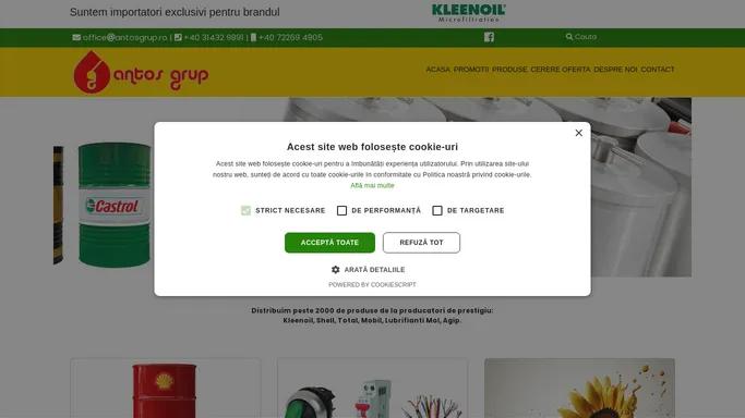 Antos Grup - Kleenoil uleiuri lubrifianti filtrare