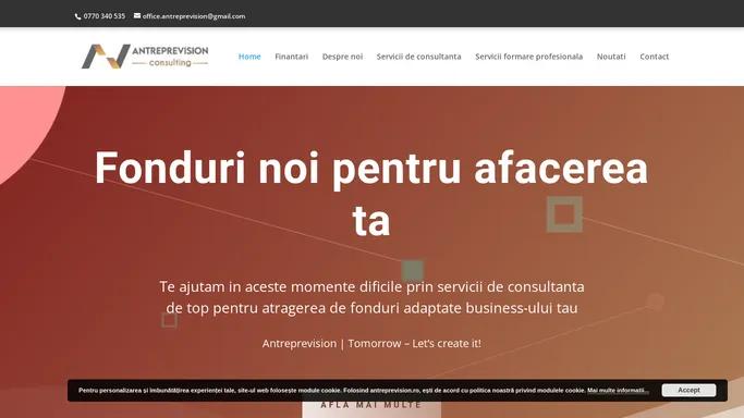 Antreprevision – Servicii de Consultanta Fonduri Europene | Cluj-Napoca