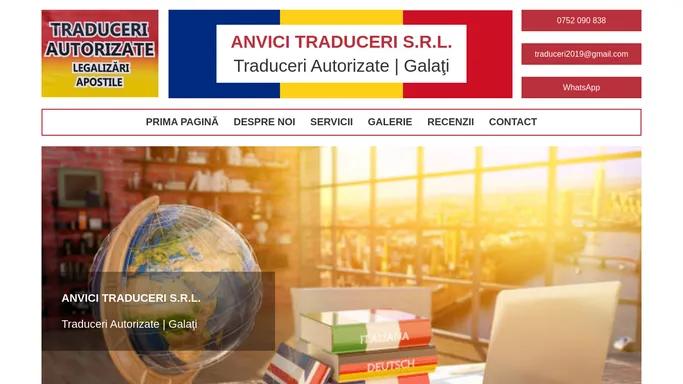 ANVICI TRADUCERI S.R.L. Traduceri Autorizate Legalizate | Galati